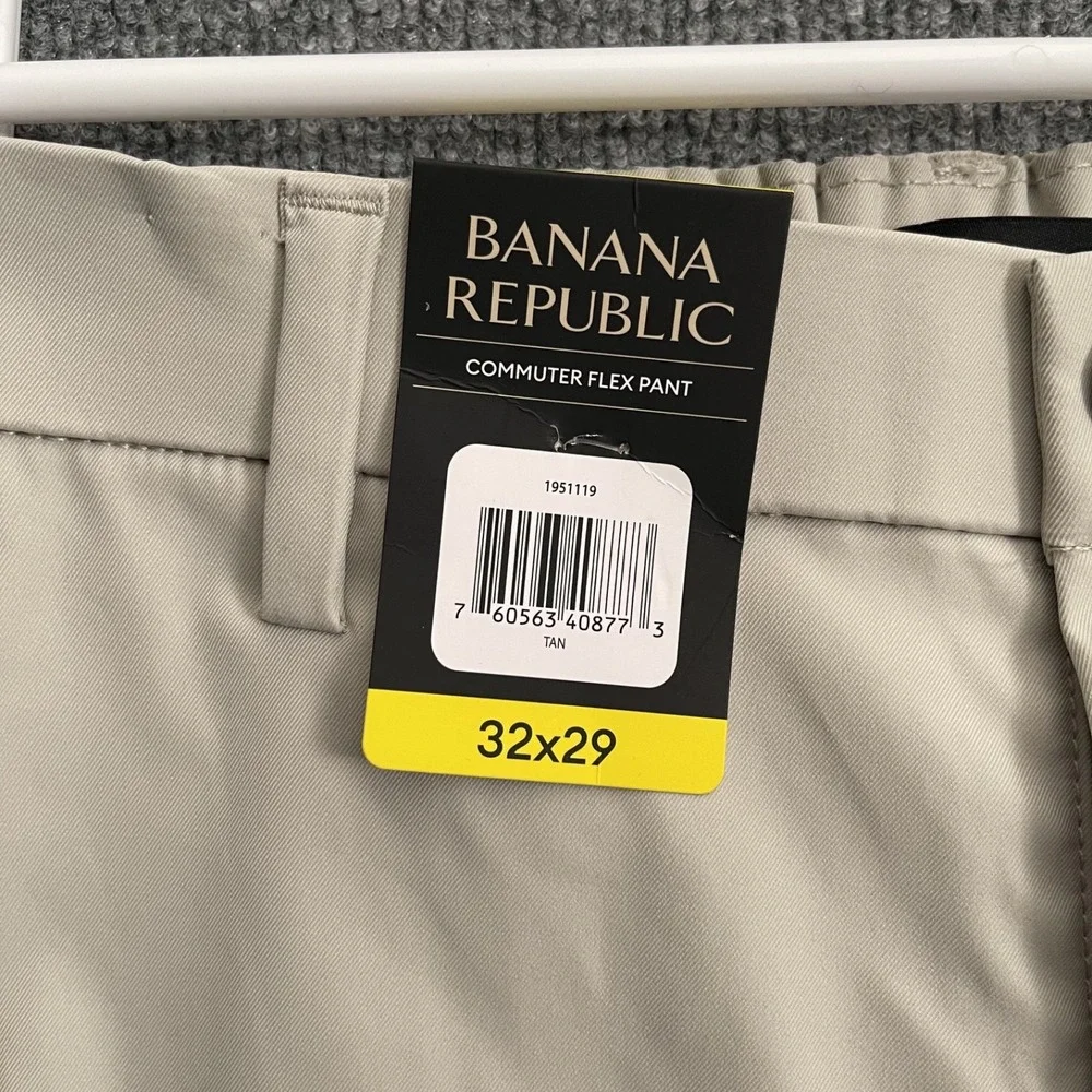 Banana Republic Commuter Flex Pants Mens Sz 32x29 Beige